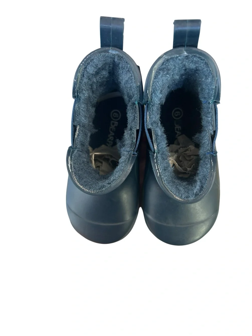 Bearpaw Toddler Chelsea Rain Boot Lined Navy Sz 6 NWT